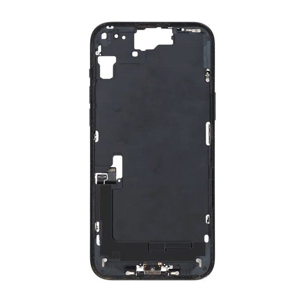 Mellemramme med smådele til iPhone 15 Plus - Sort OEM
