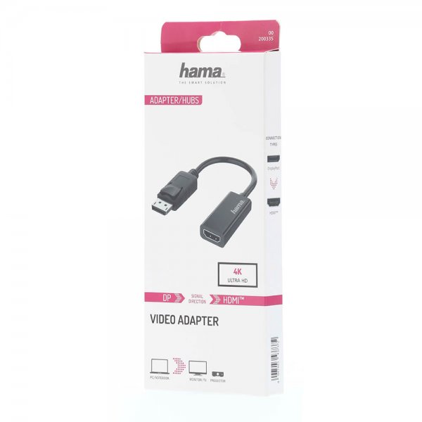 Hama Adapter Multimedia DisplayPort-HDMI 4K