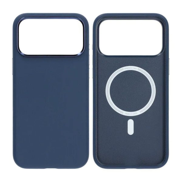 iPhone 17 Pro Cover Kunstlæder MagSafe Blå