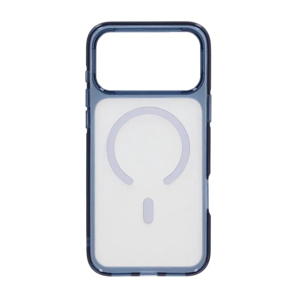iPhone 17 Pro Cover Transparent MagSafe Blå