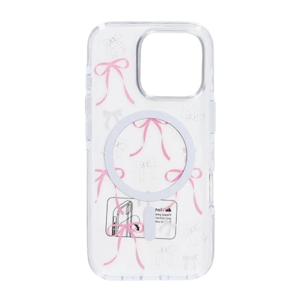 iPhone 16 Pro Cover Mønster MagSafe Sløjfe