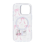 iPhone 16 Pro Cover Mønster MagSafe Sløjfe