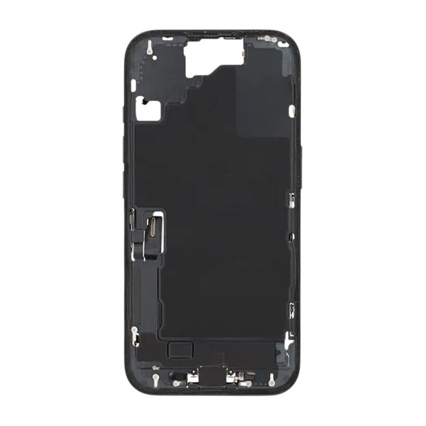 Mellemramme med smådele til iPhone 16 - Sort OEM