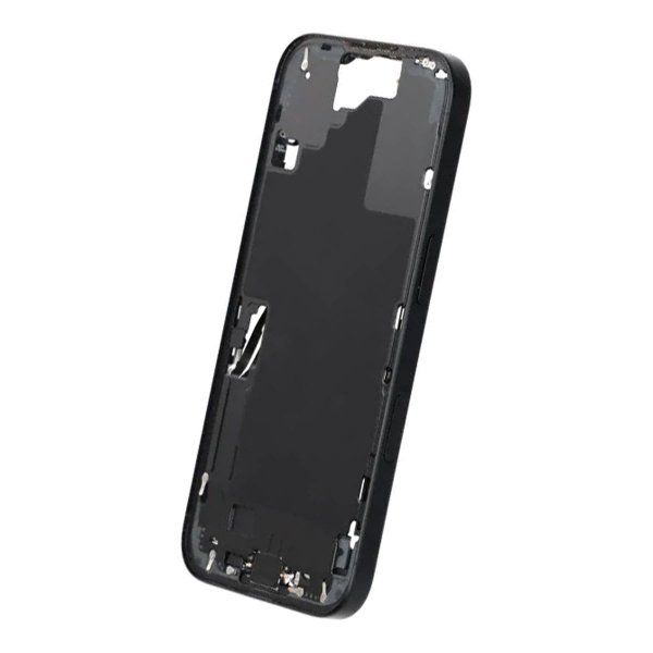 Mellemramme med smådele til iPhone 16 - Sort OEM