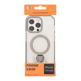 iPhone 14 Pro Max Cover Ringstativ MagSafe Sort Transparent