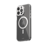 Moshi iPhone 15 Pro Max Cover iGlaze MagSafe Luna Silver