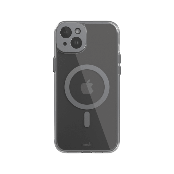 Moshi iPhone 15 Plus Cover iGlaze MagSafe Meteorite Grey