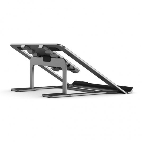ALOGIC Metro Justerbart og transportabelt foldbart notebookstativ Space Grey