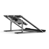 ALOGIC Metro Justerbart og transportabelt foldbart notebookstativ Space Grey
