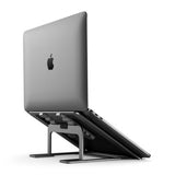 ALOGIC Metro Justerbart og transportabelt foldbart notebookstativ Space Grey