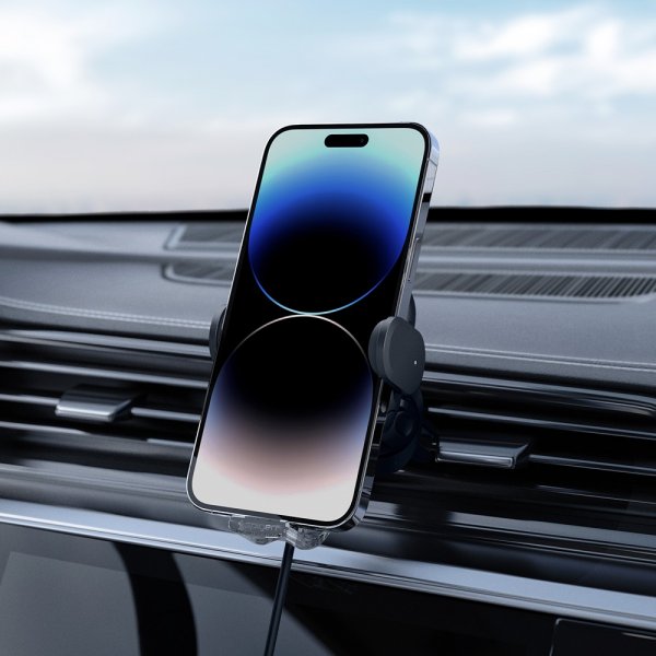 Spigen Bilholder OneTap Pro Air Vent Mount Oplader 15W Sort