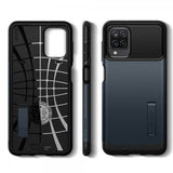 Spigen Samsung Galaxy A12 Cover Slim Armor Metal Slate