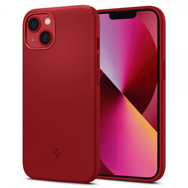 Spigen iPhone 13 Mini Cover Silicone Fit Rød