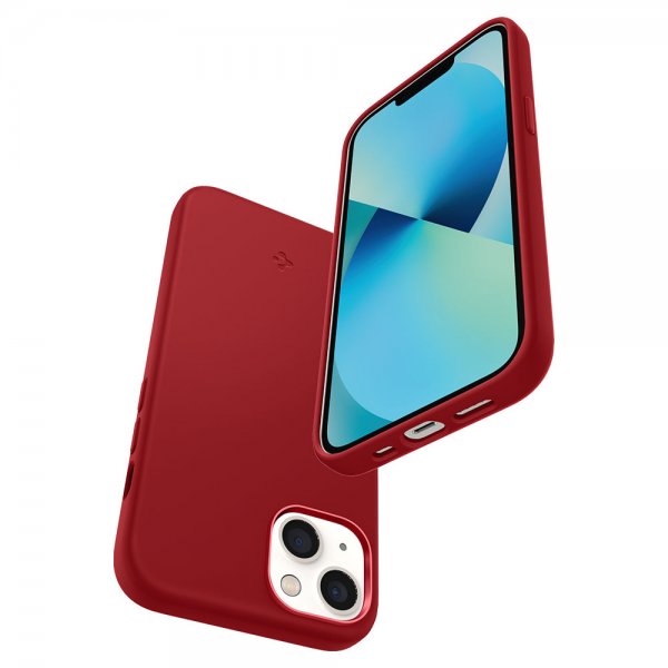 Spigen iPhone 13 Mini Cover Silicone Fit Rød