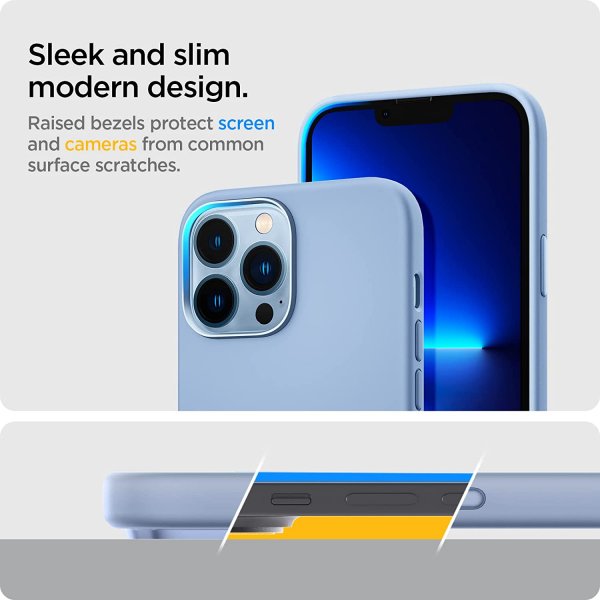 Spigen iPhone 13 Pro Cover Silicone Fit Sierra Blue