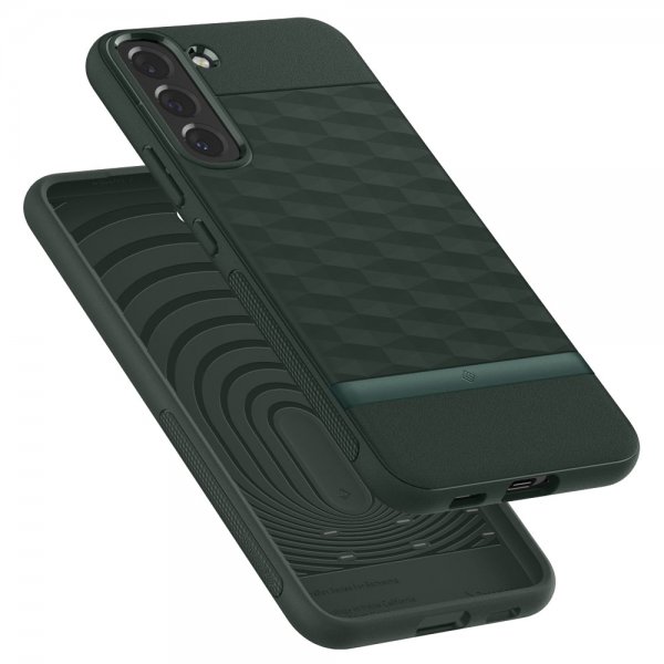 Caseology Samsung Galaxy S22 Plus Cover Parallax Midnight Green