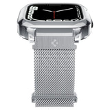 Spigen Apple Watch 45mm Cover med Rem Metal Fit Pro Silver