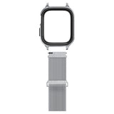 Spigen Apple Watch 45mm Cover med Rem Metal Fit Pro Silver