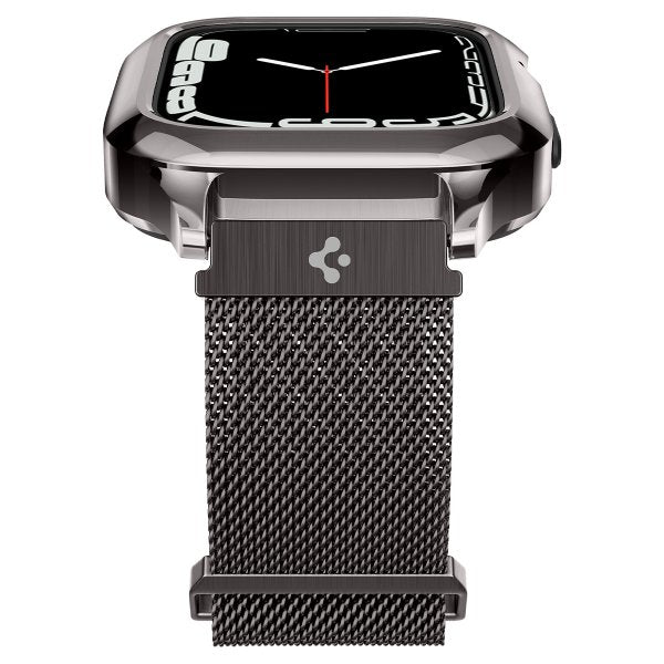 Spigen Apple Watch 45mm Skal med Rem Metal Fit Pro Graphite