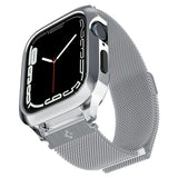 Spigen Apple Watch 40mm Skal med Armbånd Metal Fit Pro Sølv
