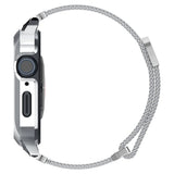 Spigen Apple Watch 40mm Skal med Armbånd Metal Fit Pro Sølv