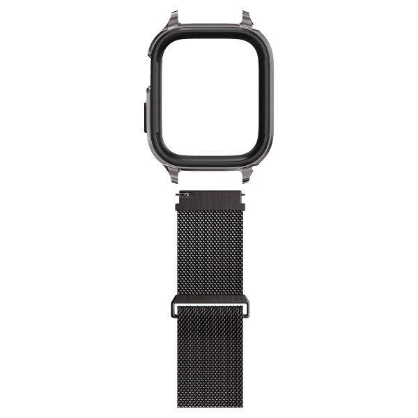 Spigen Apple Watch 40mm Skal med Armbånd Metal Fit Pro Graphite