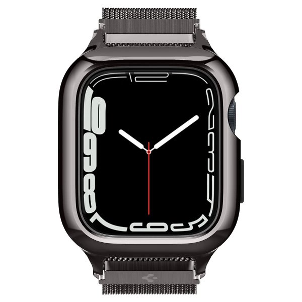 Spigen Apple Watch 40mm Skal med Armbånd Metal Fit Pro Graphite