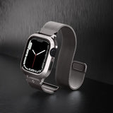 Spigen Apple Watch 40mm Skal med Armbånd Metal Fit Pro Graphite