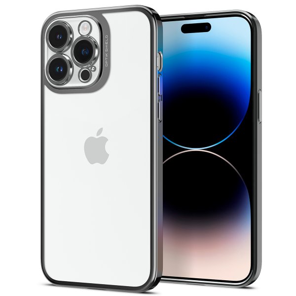 Spigen iPhone 14 Pro Max Cover Optik Crystal Chrome Gray