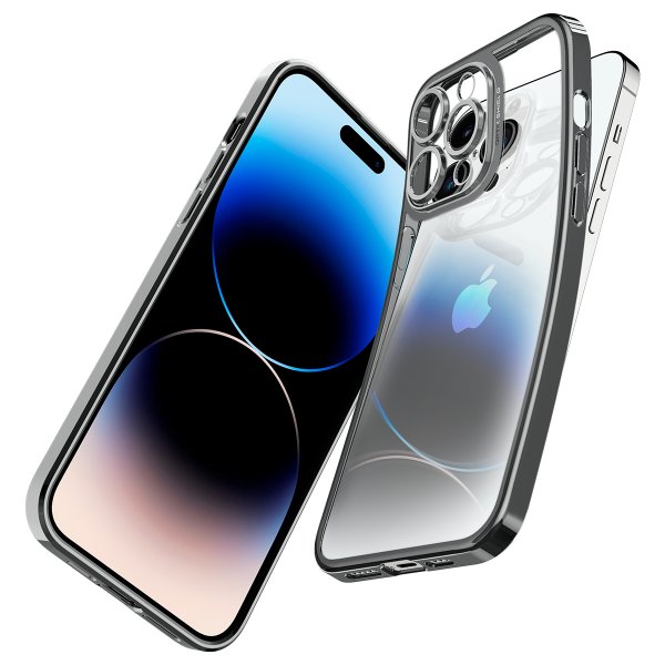 Spigen iPhone 14 Pro Max Cover Optik Crystal Chrome Gray