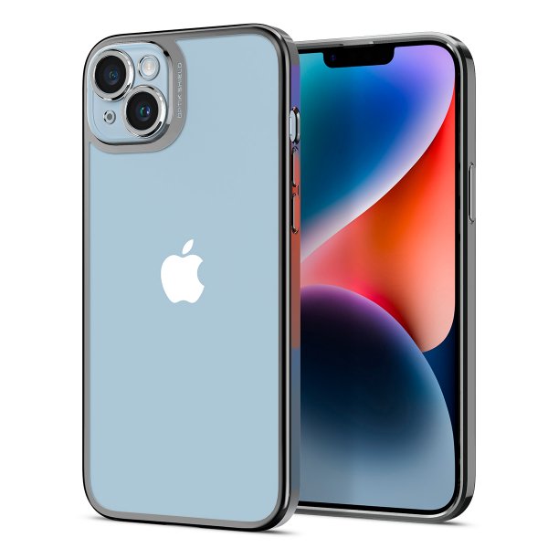 Spigen iPhone 14 Plus Cover Optik Crystal Chrome Gray
