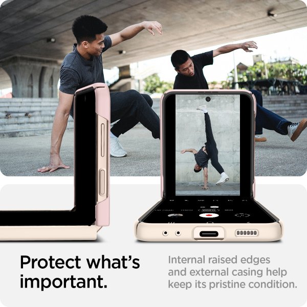 Spigen Samsung Galaxy Z Flip 4 Cover AirSkin Cotton Pink
