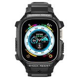 Spigen Apple Watch Ultra Etui og Rem Rugged Armor Pro Sort