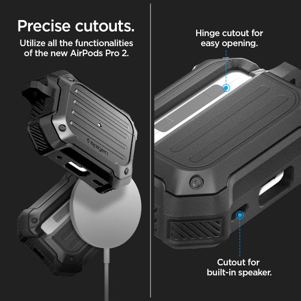 Spigen AirPods Pro 2 Cover Tough Armor MagSafe Sort