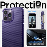 Spigen iPhone 14 Pro Max Cover Liquid Air Deep Purple