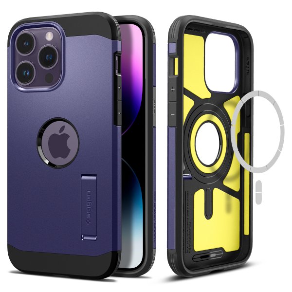 Spigen iPhone 14 Pro Max Cover Tough Armor MagFit Deep Purple