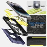 Spigen iPhone 14 Pro Max Cover Tough Armor MagFit Deep Purple