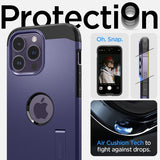 Spigen iPhone 14 Pro Max Cover Tough Armor MagFit Deep Purple