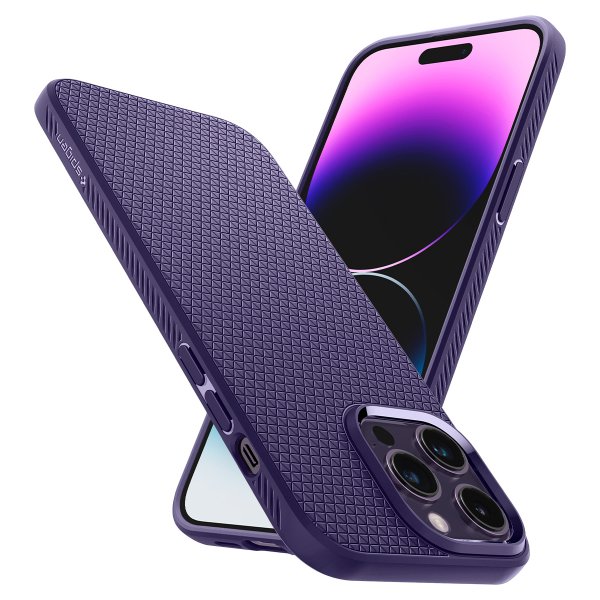 Spigen iPhone 14 Pro Cover Liquid Air Deep Purple