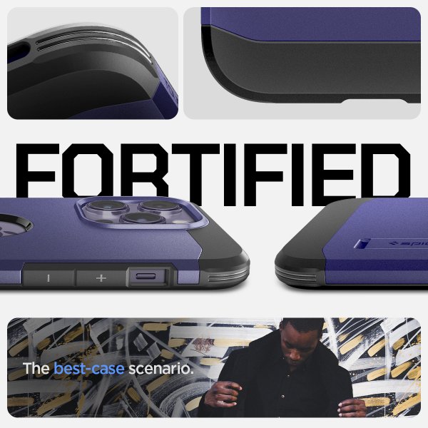 Spigen iPhone 14 Pro Cover Tough Armor MagFit Deep Purple