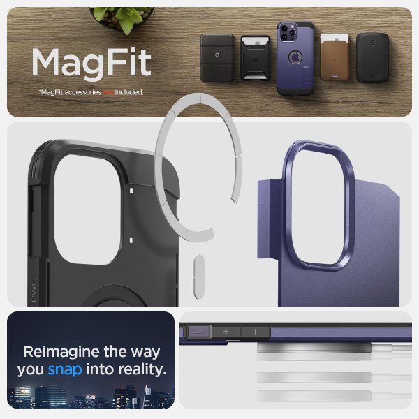 Spigen iPhone 14 Pro Cover Tough Armor MagFit Deep Purple