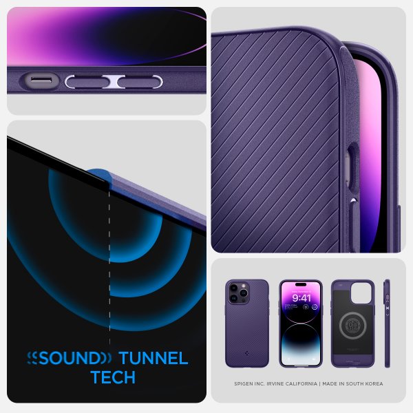 Spigen iPhone 14 Pro Max Cover Mag Armor MagFit Deep Purple