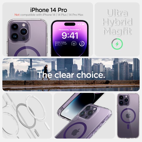 Spigen iPhone 14 Pro Cover Ultra Hybrid MagFit Deep Purple
