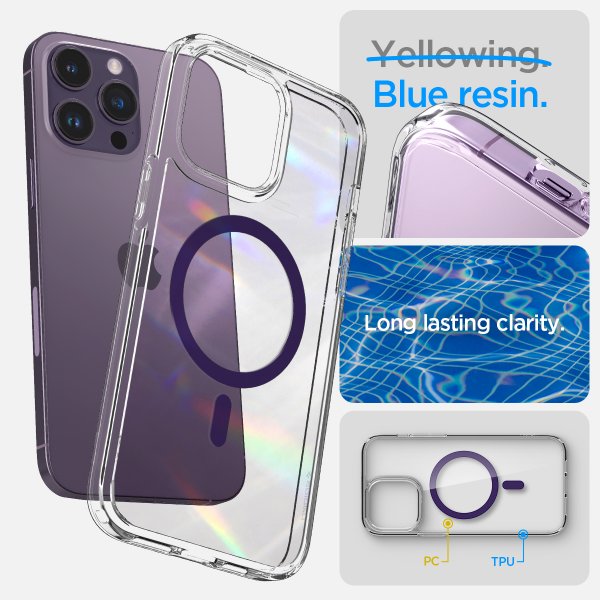 Spigen iPhone 14 Pro Cover Ultra Hybrid MagFit Deep Purple