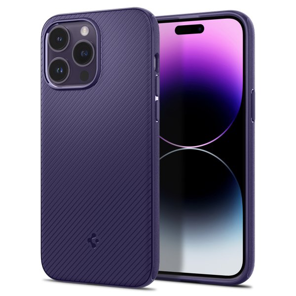 Spigen iPhone 14 Pro Cover Mag Armor MagFit Deep Purple