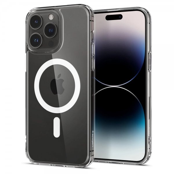 Spigen iPhone 14 Pro Max Cover AirSkin Hybrid MagFit Hvid