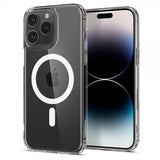 Spigen iPhone 14 Pro Max Cover AirSkin Hybrid MagFit Hvid