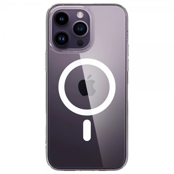 Spigen iPhone 14 Pro Cover AirSkin Hybrid MagFit Hvid