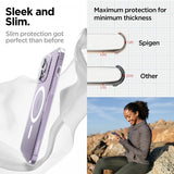 Spigen iPhone 14 Pro Cover AirSkin Hybrid MagFit Hvid