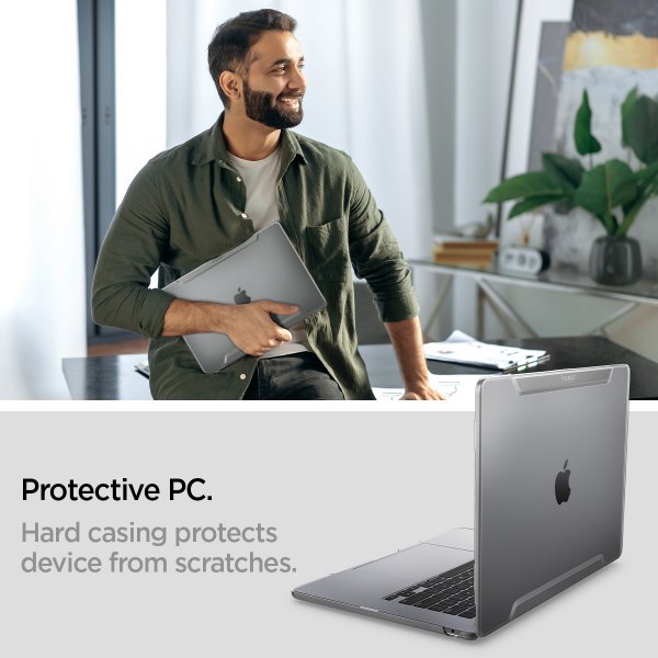 Spigen MacBook Air 15 M2 (A2941)/M3 (A3114) Skal Thin Fit Crystal Clear